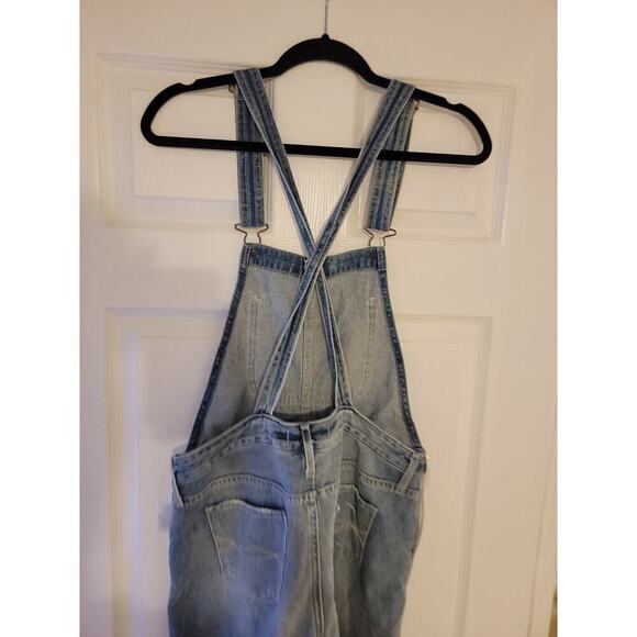 Abercrombie & Fitch Denim Bib OverallsSZ Small Skinny Distressed Streetwear - Picture 9 of 13